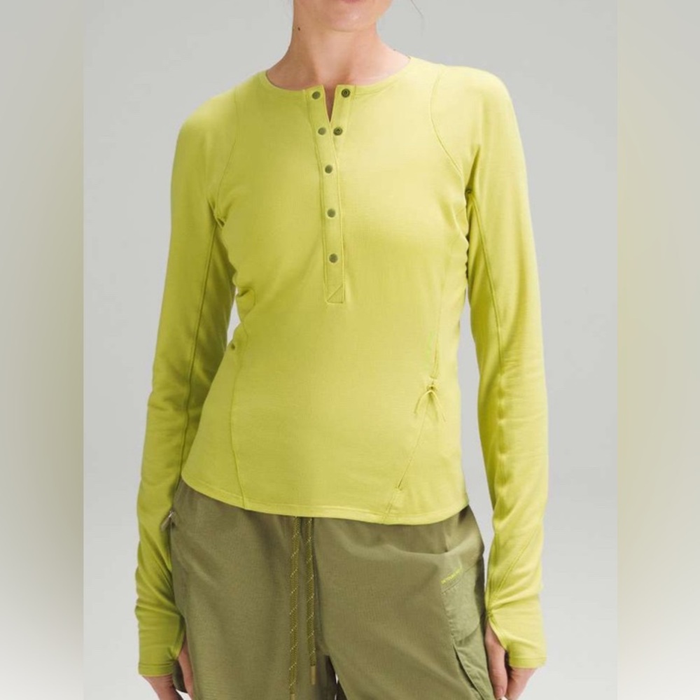 Lululemon Lightweight Hiking Long-Sleeve Henley, size 8